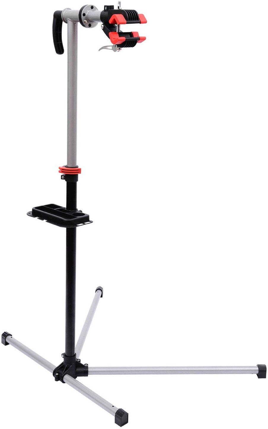 Homcom Cavalletto per Manutenzione Bici con Altezza Regolabile e Rotazione a 360°, 100x66x109-180cm