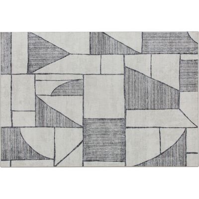 Homcom Tappeto Moderno Antiscivolo a Linee Geometriche, in Poliestere Multicolore, 230x160x0.7 cm Aosom Italy Homcom Tappeto Moderno Antiscivolo a Linee Geometriche, in Poliestere Multicolore, 230x160x0.7 cm Aosom Italy