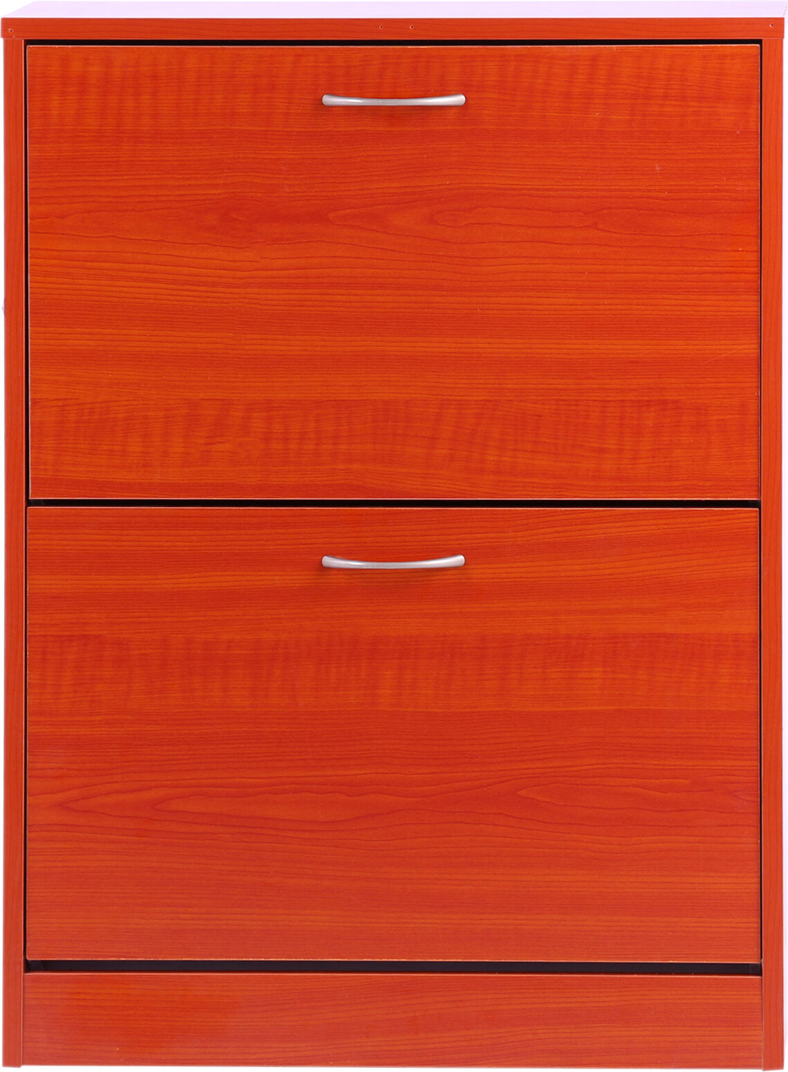 Homcom Scarpiera Salvaspazio 2 Cassetti 2 Ripiani Regolabili 60x24x80cm marrone rosso