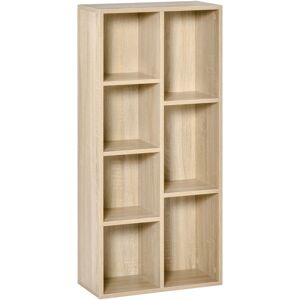 Homcom Mobile da archivio Libreria scaffale 7 cubi per interno, soggiorno, camera da letto - 50l x 24P x 106H cm, legno naturale Homcom Mobile da archivio Libreria scaffale 7 cubi per interno, soggiorno, camera da letto - 50l x 24P x 106H cm, legno naturale