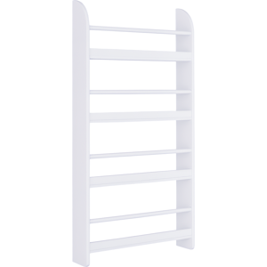 Homcom Libreria Scaffale da Parete 4 Mensole in Legno Bianco 59 x 12 x 113cm Aosom Homcom Libreria Scaffale da Parete 4 Mensole in Legno Bianco 59 x 12 x 113cm Aosom