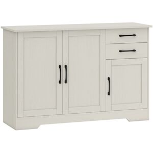 Homcom Mobiletto per Soggiorno Moderno con 3 Porte 2 Cassetti Ripiano Regolabile per Sala da Pranzo Ingresso 120x38x79 cm Crema   Aosom Italy Homcom Mobiletto per Soggiorno Moderno con 3 Porte 2 Cassetti Ripiano Regolabile per Sala da Pranzo Ingresso 120x38x79 cm Crema   Aosom Italy