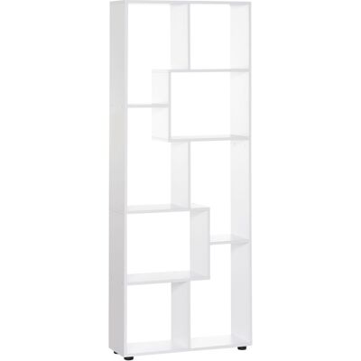 Homcom Libreria Scaffale Moderna di Design a 8 Ripiani in Legno Truciolare, Arredamento Casa e Ufficio, 70x24x178cm Bianco Aosom Homcom Libreria Scaffale Moderna di Design a 8 Ripiani in Legno Truciolare, Arredamento Casa e Ufficio, 70x24x178cm Bianco Aosom