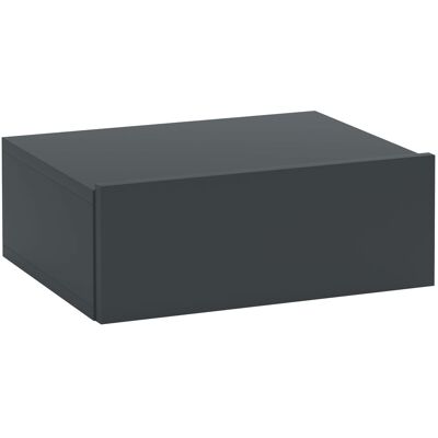 HOMCOM - Comodino Sospeso Moderno - Wood - Black - Comodino HOMCOM - Comodino Sospeso Moderno - Wood - Black - Comodino