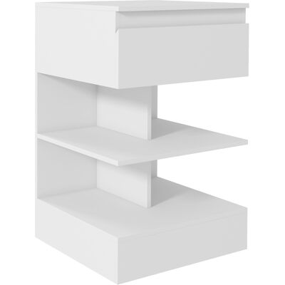 Comodino moderno HOMCOM - 39x39x65 cm - Bianco Comodino moderno HOMCOM - 39x39x65 cm - Bianco