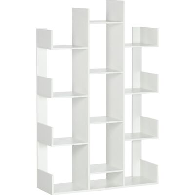 Libreria a forma di albero Homcom con 13 ripiani - Mobile di legno moderno Libreria a forma di albero Homcom con 13 ripiani - Mobile di legno moderno