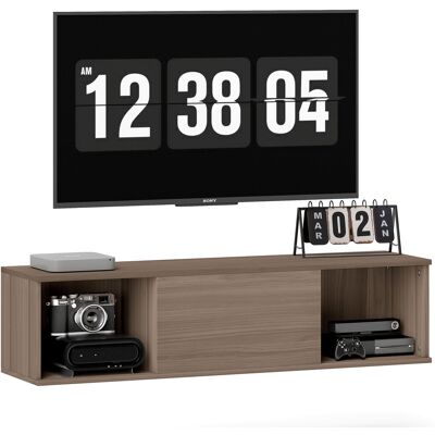 Homcom Armadio da Bagno a Parete Mueble da Bagno Appeso con 2 Scomparti Aperti e Porta Ribaltabile 120x30x29,5 cm Marrone Aosom Italy Homcom Armadio da Bagno a Parete Mueble da Bagno Appeso con 2 Scomparti Aperti e Porta Ribaltabile 120x30x29,5 cm Marrone Aosom Italy