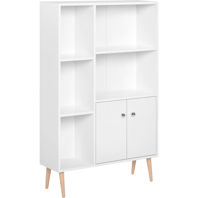 Homcom Libreria Moderna con Piedini in Legno di Pino, Mobile Portaoggetti Scaffale Cubo Porta Libri CD Bianco 80 x 23.5 x 118cm Aosom Italy Homcom Libreria Moderna con Piedini in Legno di Pino, Mobile Portaoggetti Scaffale Cubo Porta Libri CD Bianco 80 x 23.5 x 118cm Aosom Italy