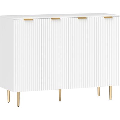Homcom Credenza da cucina con armadi a 2 ante e ripiano regolabile 120 x 40 x 90 cm, Bianco Aosom Italy Homcom Credenza da cucina con armadi a 2 ante e ripiano regolabile 120 x 40 x 90 cm, Bianco Aosom Italy