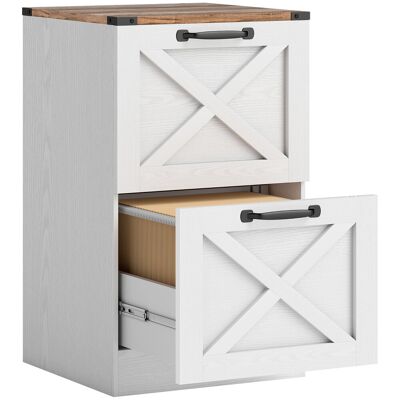 Homcom Cassettiera con 2 Cassetti, con Piano Porta Stampante e Guide per formato A4/Lettera, 40x40x71 cm Bianco Aosom Italy Homcom Cassettiera con 2 Cassetti, con Piano Porta Stampante e Guide per formato A4/Lettera, 40x40x71 cm Bianco Aosom Italy