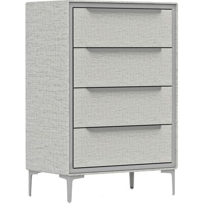Homcom Cassettiera 4 Cassetti in Acciaio con Rivestimento in Tessuto Effetto Lino, 60x36x88 cm, Grigio Aosom Italy Homcom Cassettiera 4 Cassetti in Acciaio con Rivestimento in Tessuto Effetto Lino, 60x36x88 cm, Grigio Aosom Italy