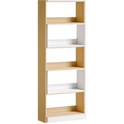 Homcom Libreria Angolare Rotante 350° a 5 Livelli, Scaffale di Stoccaggio Estensibile a Forma di L, 60-111x24x164 cm, Rovere Aosom Italy Homcom Libreria Angolare Rotante 350° a 5 Livelli, Scaffale di Stoccaggio Estensibile a Forma di L, 60-111x24x164 cm, Rovere Aosom Italy