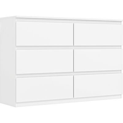 Homcom Cassettiera con 3 Cassetti, Mobile Moderno per la Camera da Letto, 112x34x75 cm, Bianco Aosom Italy Homcom Cassettiera con 3 Cassetti, Mobile Moderno per la Camera da Letto, 112x34x75 cm, Bianco Aosom Italy