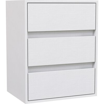 Homcom Cassettiera Moderna Bianca con 3 Cassetti Homcom Cassettiera Moderna Bianca con 3 Cassetti