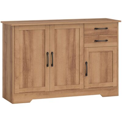 Homcom Mobile Cucina con 2 Cassetti e 3 Armadietti, Ripiani Regolabili, 120x38x79 cm, Rovere Aosom Italy Homcom Mobile Cucina con 2 Cassetti e 3 Armadietti, Ripiani Regolabili, 120x38x79 cm, Rovere Aosom Italy