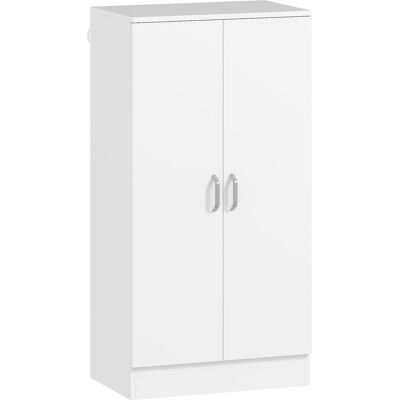 Homcom Armadio Scarpiera a 6 Ripiani Regolabili in Legno Bianco, 55x35x108 cm Aosom Italy Homcom Armadio Scarpiera a 6 Ripiani Regolabili in Legno Bianco, 55x35x108 cm Aosom Italy