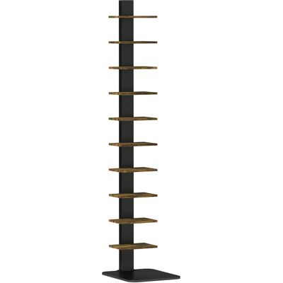 Homcom Libreria Torre 11 Ripiani, Scaffale Alto e Stretto Salvaspazio, Marrone Rustico Aosom Italy Homcom Libreria Torre 11 Ripiani, Scaffale Alto e Stretto Salvaspazio, Marrone Rustico Aosom Italy