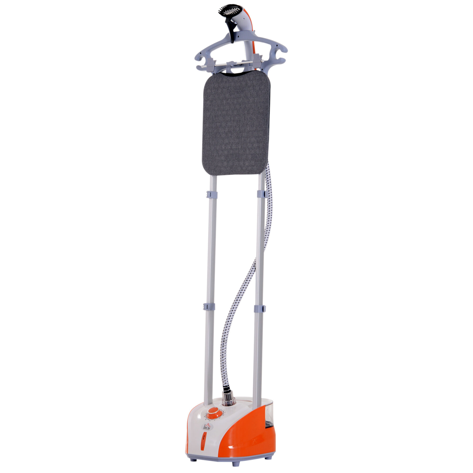 Homcom Stiratrice a vapore verticale stiratrice verticale portatile stiratrice verticale vapore portatile Arancione, grigio 35 Ã— 25 Ã— 23cm