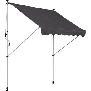 Outsunny Tenda da Sole da Esterno a Rullo con Manovella, Altezza e Angolazione Regolabile, 200x150cm