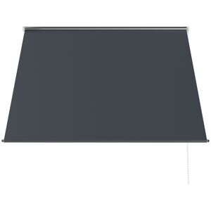 Outsunny Tenda da Sole a Bracci con Apertura Manuale, Inclinazione e Protezione UV30+, 150x120 cm, Grigio