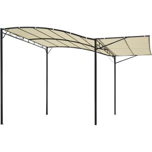 Outsunny Gazebo Pergola da Giardino in Acciaio con Copertura, Tettoia Apribile, Tessuto Beige 300x250cm Aosom Italy Aosom Outsunny Gazebo Pergola da Giardino in Acciaio con Copertura, Tettoia Apribile, Tessuto Beige 300x250cm Aosom Italy Aosom