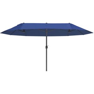 Ombrellone doppio da giardino Outsunny 4,6x2,7m protezione UV Ombrellone doppio da giardino Outsunny 4,6x2,7m protezione UV