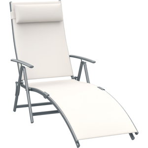 Sedia relax da giardino Outsunny con schienale regolabile - Arredamento da giardino Sedia relax da giardino Outsunny con schienale regolabile - Arredamento da giardino