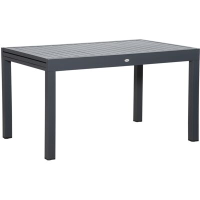 Outsunny Tavolo da Giardino Allungabile per 8-10 Persone con Struttura in Alluminio, 135-270x90x75cm, Grigio Outsunny Tavolo da Giardino Allungabile per 8-10 Persone con Struttura in Alluminio, 135-270x90x75cm, Grigio