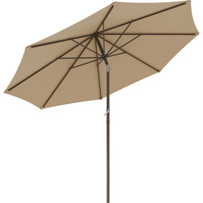 Ombrellone da giardino Outsunny Ø 2,63 m Metallo Beige Ombrellone da giardino Outsunny Ø 2,63 m Metallo Beige