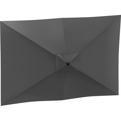 Outsunny Telo di Ricambio per Ombrellone Rettangolare 3x2 m a 6 Stecche, Poliestere Anti UV 50+, Grigio Outsunny Telo di Ricambio per Ombrellone Rettangolare 3x2 m a 6 Stecche, Poliestere Anti UV 50+, Grigio