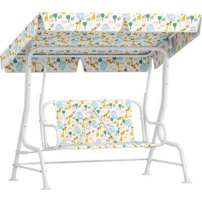 Aiyaplay - Dondolo da esterno a 2 posti - Bianco - Altalena da giardino Aiyaplay - Dondolo da esterno a 2 posti - Bianco - Altalena da giardino