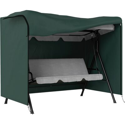 Outsunny Copertura per Dondolo in Tessuto Oxford Impermeabile Ani-Raggi UV, Telo per Dondolo, 205x124x164cm, Verde Aosom Italy Outsunny Copertura per Dondolo in Tessuto Oxford Impermeabile Ani-Raggi UV, Telo per Dondolo, 205x124x164cm, Verde Aosom Italy