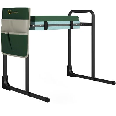 Outsunny Sgabello da Giardino con Area Ginocchia Spessa Imbottita e Gambe in Acciaio Estensibili, Portata 150 kg, Verde Aosom Italy Outsunny Sgabello da Giardino con Area Ginocchia Spessa Imbottita e Gambe in Acciaio Estensibili, Portata 150 kg, Verde Aosom Italy