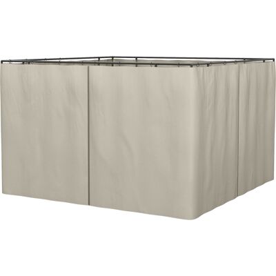 Pannelli Laterali Beige 3x3m Outsunny - Pannelli Laterali Pannelli Laterali Beige 3x3m Outsunny - Pannelli Laterali