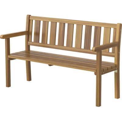 Outsunny Panchina da Giardino da 2 Posti Legno di Abete a Doghe, 150x57x93 cm, Color Teak Aosom Italy Outsunny Panchina da Giardino da 2 Posti Legno di Abete a Doghe, 150x57x93 cm, Color Teak Aosom Italy