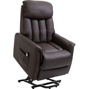Homcom Poltrona Relax Alzapersone con Telecomando, Poltroncine da Camera Reclinabile con Poggiapiedi Integrato, 80x94x104cm Marrone Aosom Homcom Poltrona Relax Alzapersone con Telecomando, Poltroncine da Camera Reclinabile con Poggiapiedi Integrato, 80x94x104cm Marrone Aosom