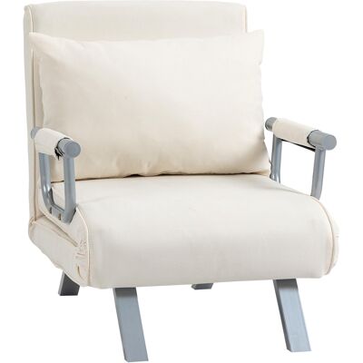 Homcom Poltrona Letto 2 in 1 Moderna - Schienale Regolabile - Risparmio di Spazio Homcom Poltrona Letto 2 in 1 Moderna - Schienale Regolabile - Risparmio di Spazio