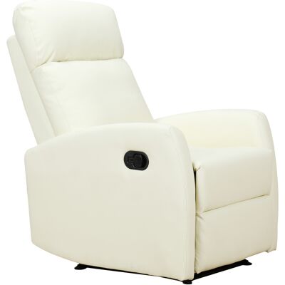 Homcom Poltrona Relax Ergonomica - Crema - Reclinabile 170° Homcom Poltrona Relax Ergonomica - Crema - Reclinabile 170°