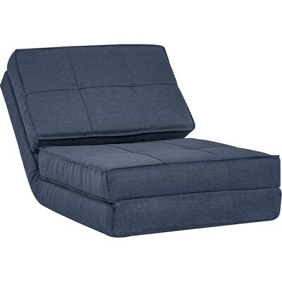 Homcom Poltrona da Pavimento Pieghevole Sofà Lettino a 5 Posizioni Poltrona Letto Divano Singolo Blu Scuro 61 x 73 x 58 cm Homcom Poltrona da Pavimento Pieghevole Sofà Lettino a 5 Posizioni Poltrona Letto Divano Singolo Blu Scuro 61 x 73 x 58 cm