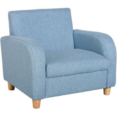 Homcom Poltrona per Bambini in Tessuto per Cameretta con Imbottitura, Max. 65 kg, 49x45x44 cm, Blu Aosom Italy Homcom Poltrona per Bambini in Tessuto per Cameretta con Imbottitura, Max. 65 kg, 49x45x44 cm, Blu Aosom Italy