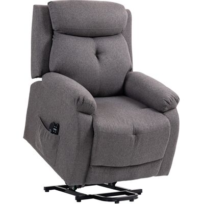 Homcom Poltrona reclinabile elettrica con massaggio e riscaldamento, porte USB, poggiapiedi, 86x94x105cm, Grigio Aosom Italy Homcom Poltrona reclinabile elettrica con massaggio e riscaldamento, porte USB, poggiapiedi, 86x94x105cm, Grigio Aosom Italy