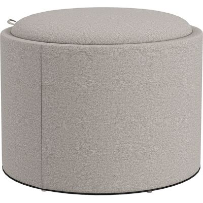 Homcom Sgabello Pouf imbottito, rivestito in Lino, con coperchio reversibile, 56cm x 56 cm x 42 cm, Grigio chiaro Aosom Italy Homcom Sgabello Pouf imbottito, rivestito in Lino, con coperchio reversibile, 56cm x 56 cm x 42 cm, Grigio chiaro Aosom Italy