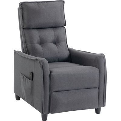 Homcom Poltrona Relax Reclinabile con Vibrazione Massaggiante, Imbottitura a Molle e Poggiapiedi, Effetto Lino, Grigio Aosom Italy Homcom Poltrona Relax Reclinabile con Vibrazione Massaggiante, Imbottitura a Molle e Poggiapiedi, Effetto Lino, Grigio Aosom Italy