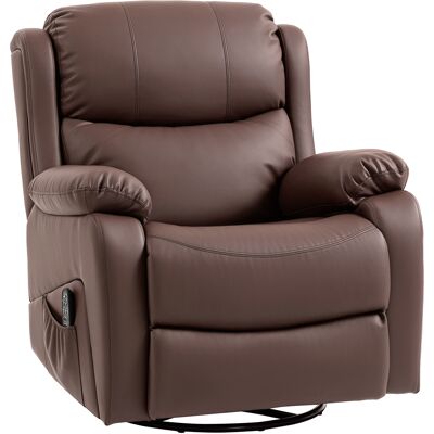 Homcom Poltrona Relax Reclinabile con 8 Punti Massaggianti, Riscaldanti e Poggiapiedi, 87x97X100 cm, Marrone Aosom Italy Homcom Poltrona Relax Reclinabile con 8 Punti Massaggianti, Riscaldanti e Poggiapiedi, 87x97X100 cm, Marrone Aosom Italy