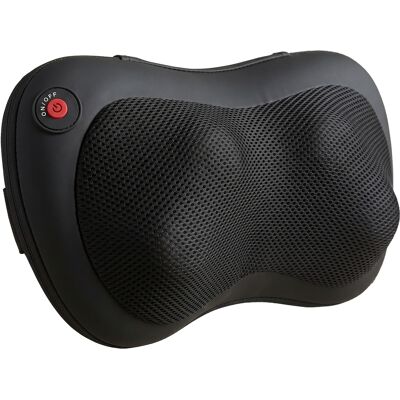 Homcom Cuscino Massaggiante Schiena Collo con Riscaldamento e 4 Nodi Shiatsu, per Casa, Ufficio, Auto, Nero Aosom Italy Homcom Cuscino Massaggiante Schiena Collo con Riscaldamento e 4 Nodi Shiatsu, per Casa, Ufficio, Auto, Nero Aosom Italy