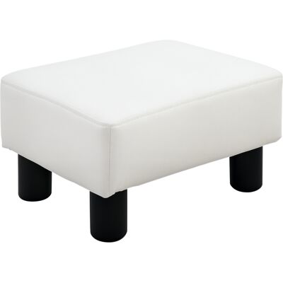 Homcom Poggiapiedi Rettangolare Imbottito e Rivestito in Ecopelle Bianca, 40x30x24 cm, Max. 100kg, per /Soggiorno/Ingresso Aosom Homcom Poggiapiedi Rettangolare Imbottito e Rivestito in Ecopelle Bianca, 40x30x24 cm, Max. 100kg, per /Soggiorno/Ingresso Aosom