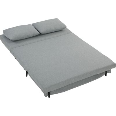 Homcom Divano Letto 2 Posti 3 in 1 in Tessuto Effetto Lino con 2 Cuscini, Struttura in Eucalipto, Grigio Chiaro Aosom Italy Homcom Divano Letto 2 Posti 3 in 1 in Tessuto Effetto Lino con 2 Cuscini, Struttura in Eucalipto, Grigio Chiaro Aosom Italy