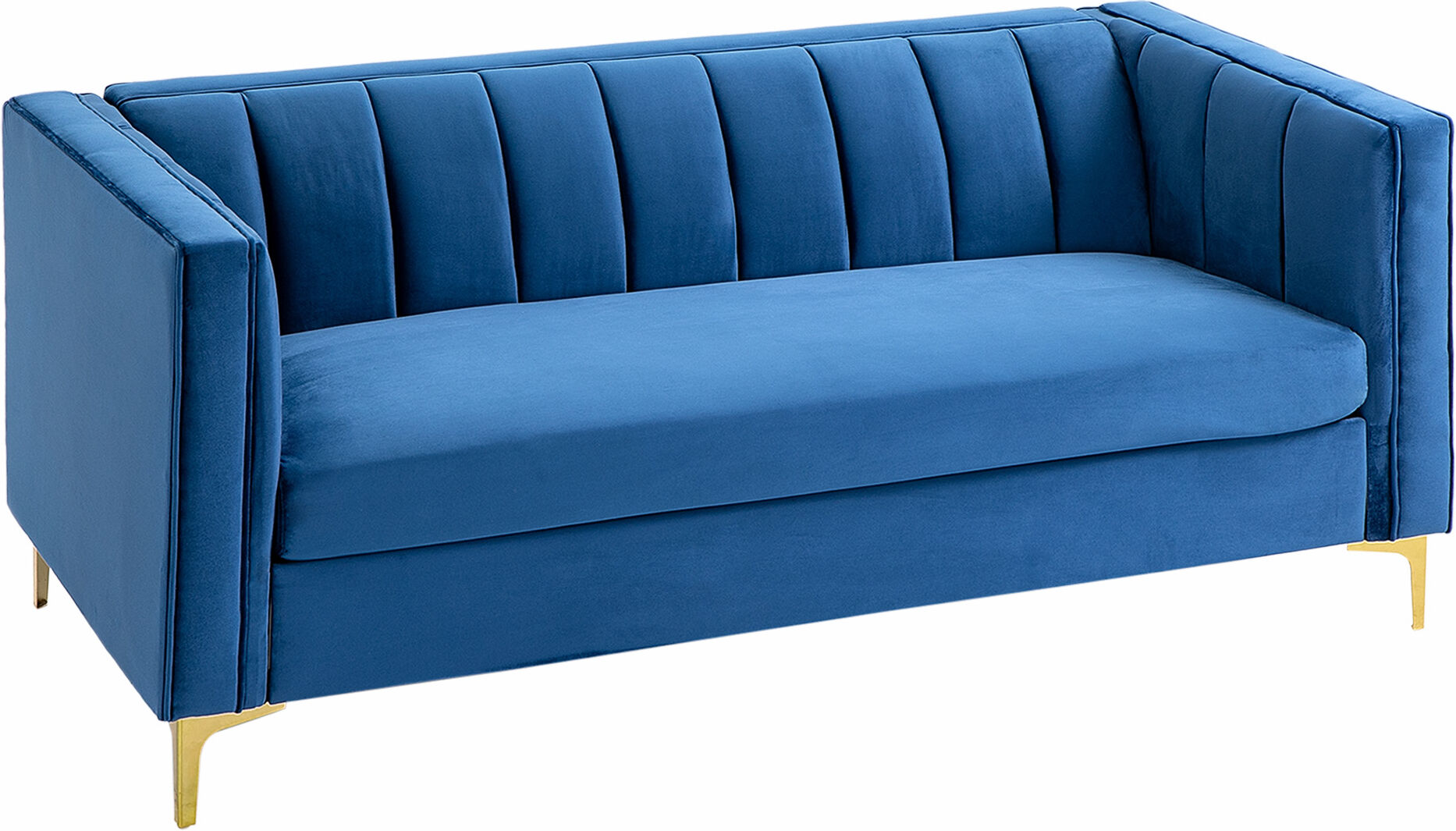 Homcom Divano 3 Posti in Velluto con Gambe Dorate, Braccioli e Cuscino Sfoderabile, 181x86x78cm Aosom 1 Homcom Divano 3 Posti in Velluto con Gambe Dorate, Braccioli e Cuscino Sfoderabile, 181x86x78cm Aosom