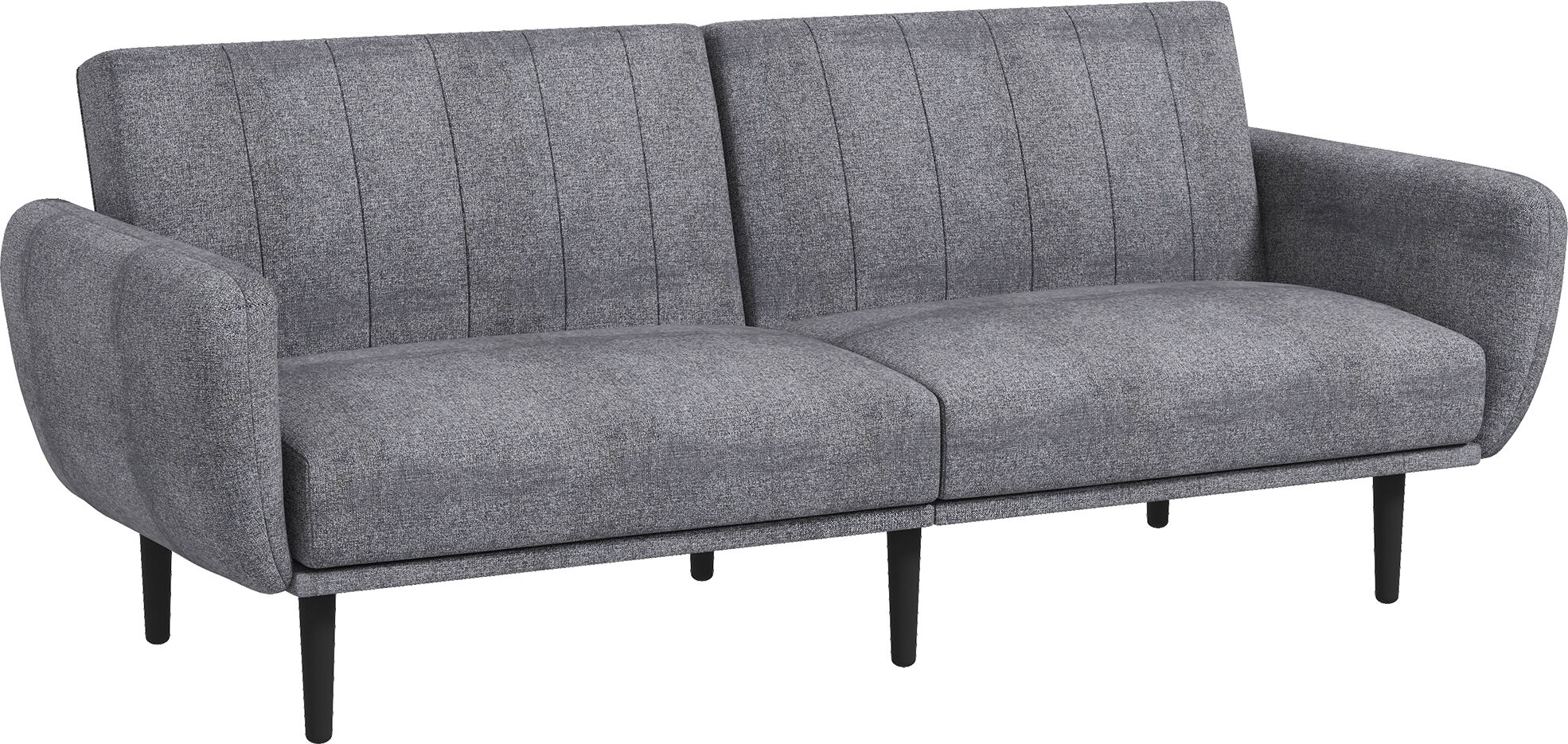Homcom Divano Letto 3 Posti con Schienale Reclinabile a 3 Livelli in Tessuto, 208x84x82cm, Grigio Aosom 1 Homcom Divano Letto 3 Posti con Schienale Reclinabile a 3 Livelli in Tessuto, 208x84x82cm, Grigio Aosom