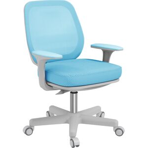 Vinsetto Poltrona Ufficio Girevole con tessuto a rete e 5 Ruote, Sedia da Ufficio Ergonomica con Altezza Regolabile, Azzurro Aosom Italy Vinsetto Poltrona Ufficio Girevole con tessuto a rete e 5 Ruote, Sedia da Ufficio Ergonomica con Altezza Regolabile, Azzurro Aosom Italy